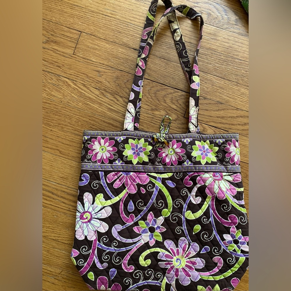 Vera Bradley- Purple/Pink Tote bag retired pattern.Gently used.Great condition.